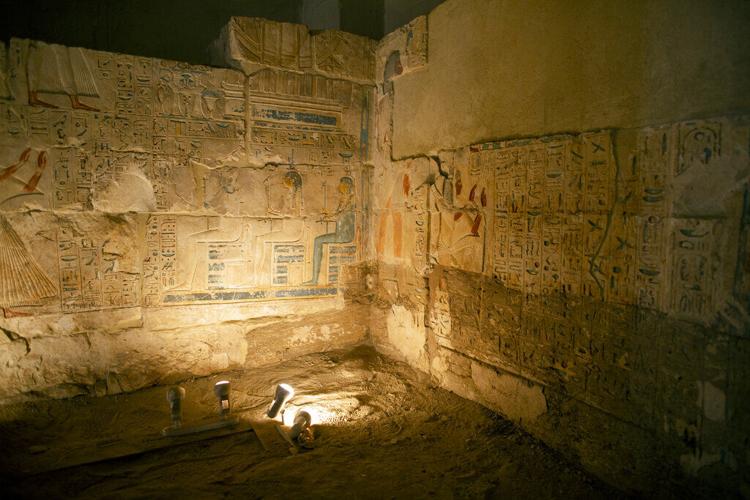 Photos: Egypt displays 59 ancient coffins recently discovered near ...
