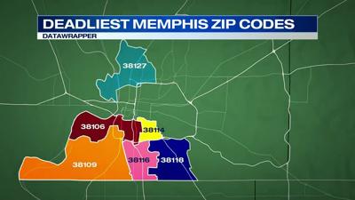 Memphis' deadliest zip codes revealed | News | fox13memphis.com