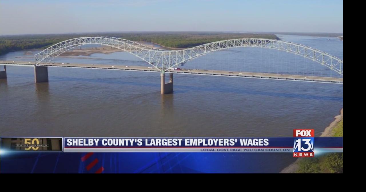 How many employees make 15 or more an hour at Memphis' 25 largest