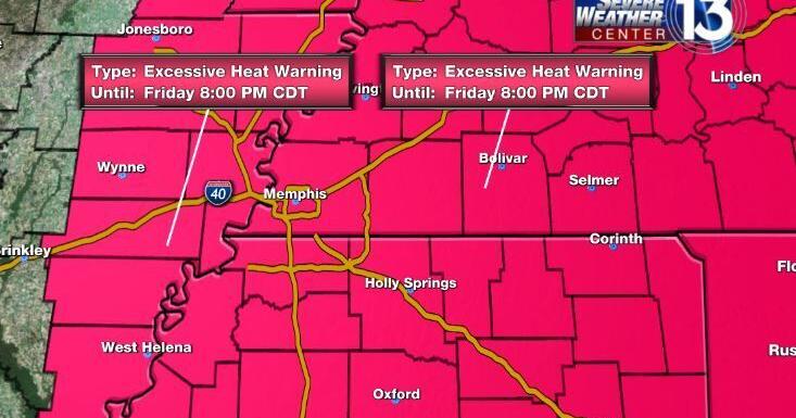 WATCH: Excessive Heat Warning to start Thursday in the Mid-South with ...