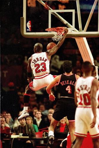 michael jordans first game