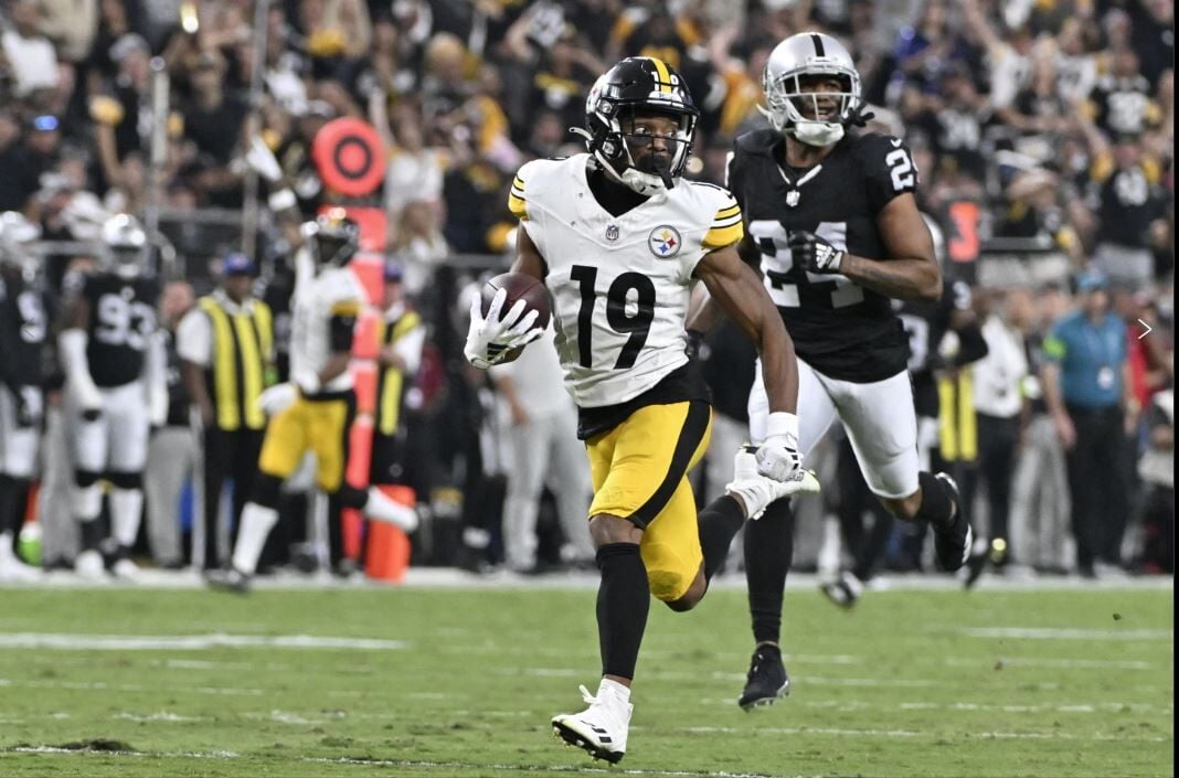 Steelers connect on their longest touchdown of the season with 72