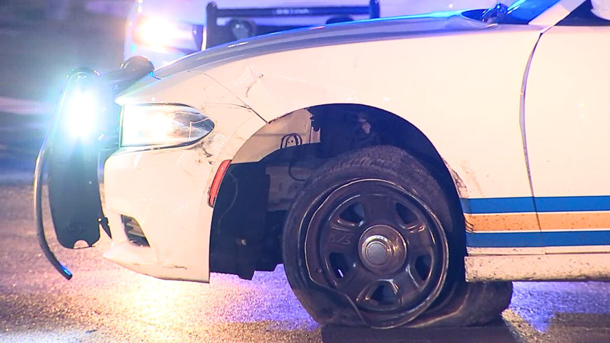 PHOTOS: Police squad car crashes into 3 cars at intersection during ...