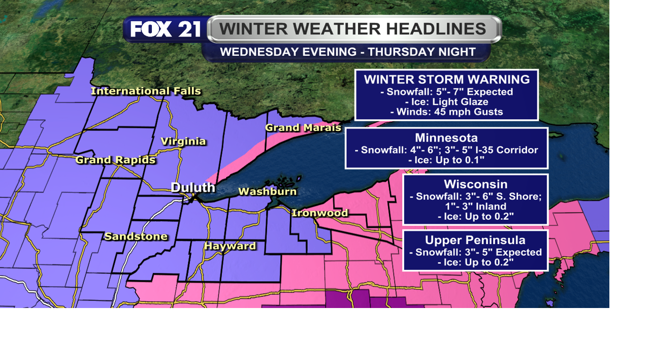 Winter storm system with snow, sleet, freezing rain, and strong winds ...