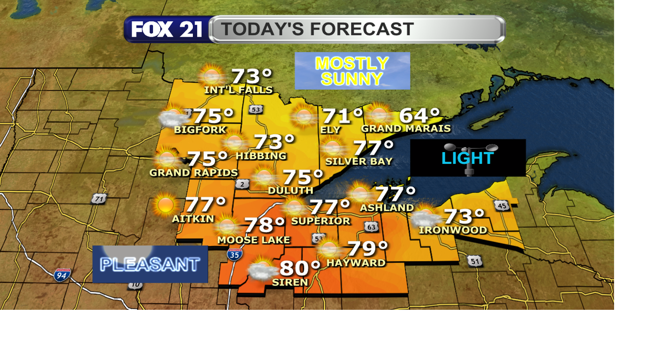 Sunny & seasonal to finish out the week before rain chances return