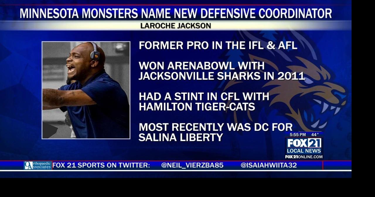 Minnesota Monsters Hire LaRoche Jackson as Next Defensive Coordinator ...