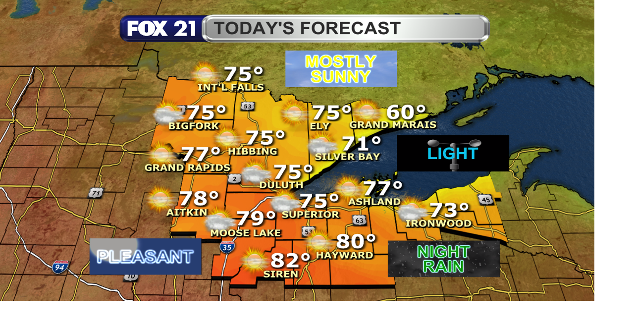 Sunny and near seasonal, then rain chances this weekend starting Friday night