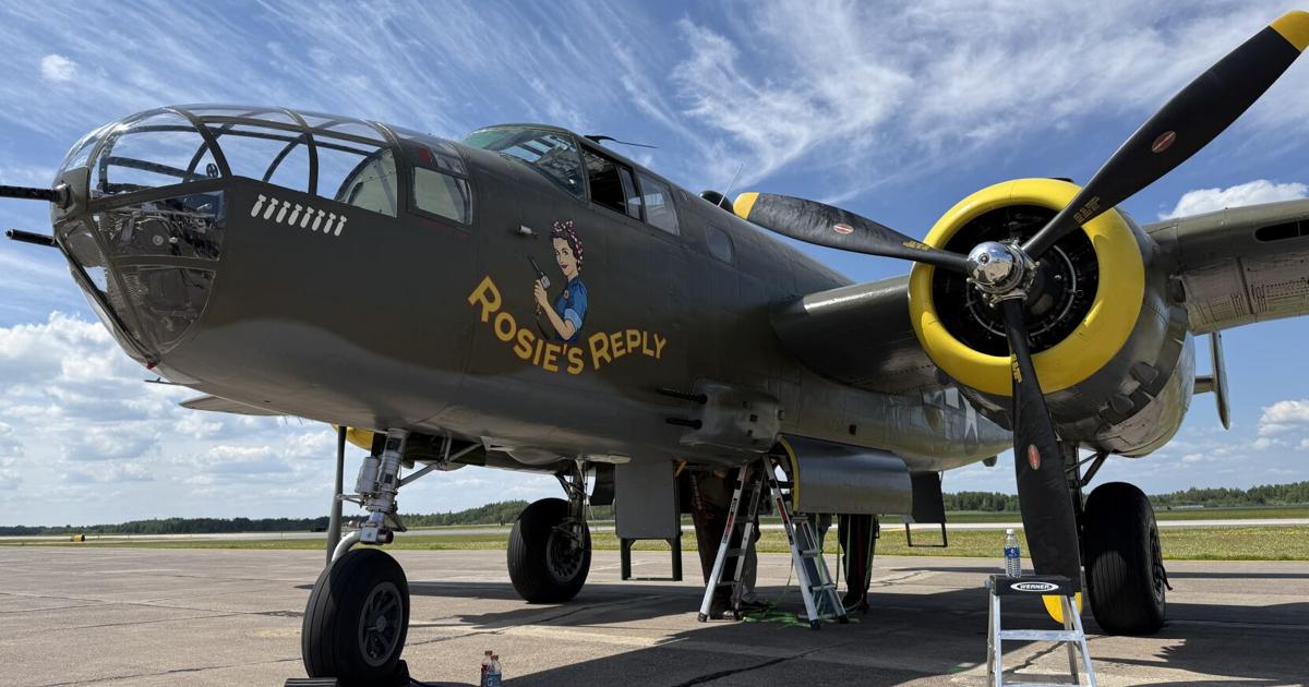 FOX 21 takes flight inside a World War II B-25 bomber before Duluth Airshow