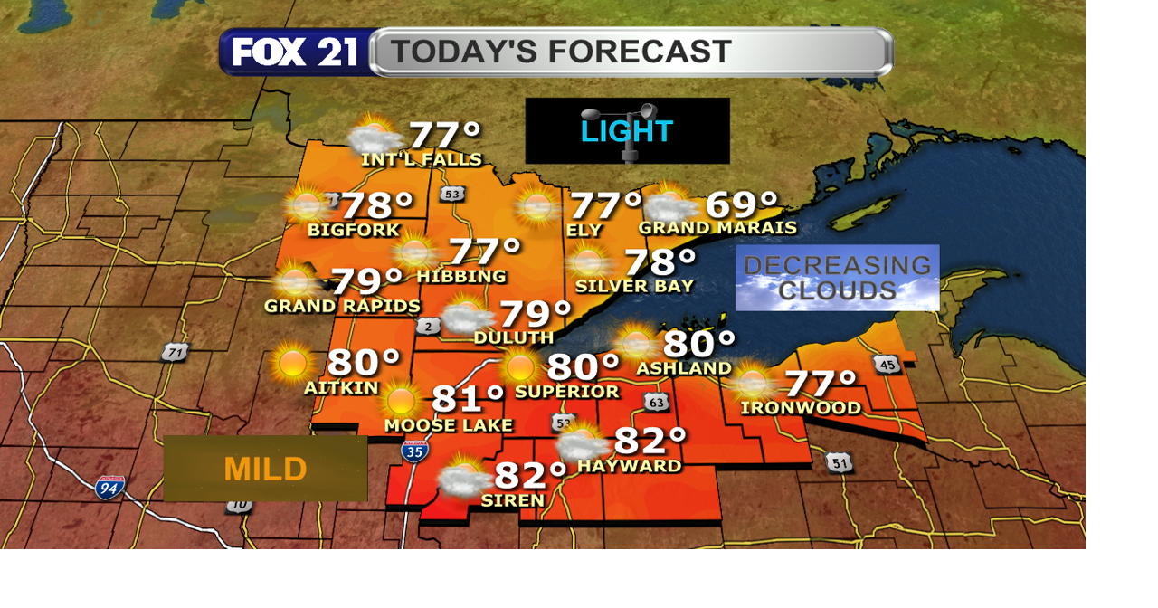 Mild and calmer Wednesday with strong storms possible later Thursday