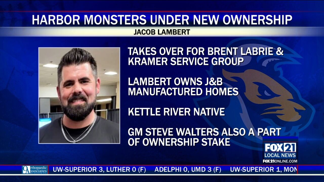 Jacob Lambert Becomes New Owner of Duluth Harbor Monsters | Sports |  fox21online.com