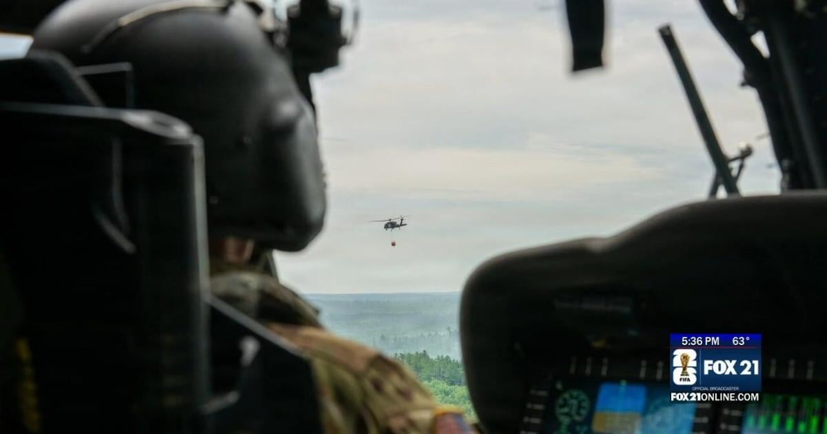 Minnesota National Guard service members discuss recent wildfire activation