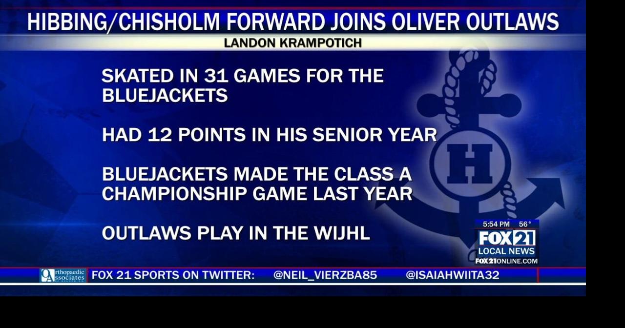 Hibbing/Chisholm forward Landon Krampotich signs with Oliver Outlaws