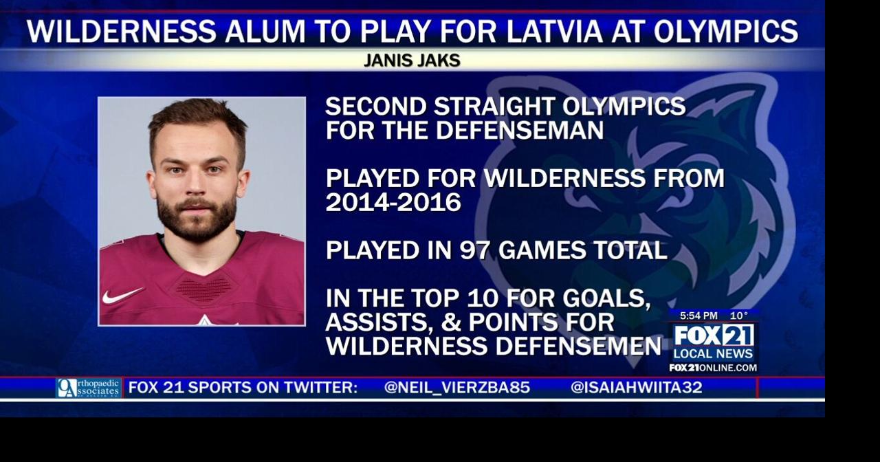 Wilderness Alum Janis Jaks to Play for Team Latvia at Winter Olympics ...