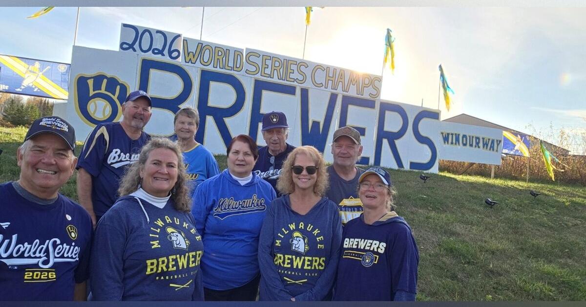 Huge World Series Championship signs in South Range