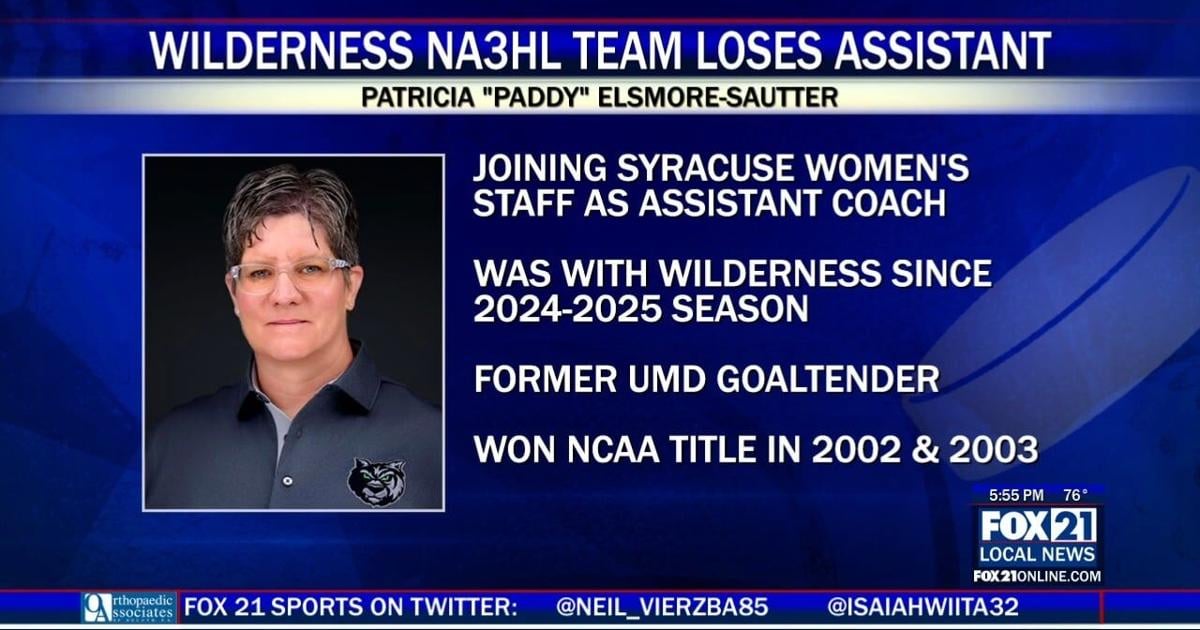 Former Wilderness NA3HL assistant Patricia Elsmore-Sautter joins Syracuse