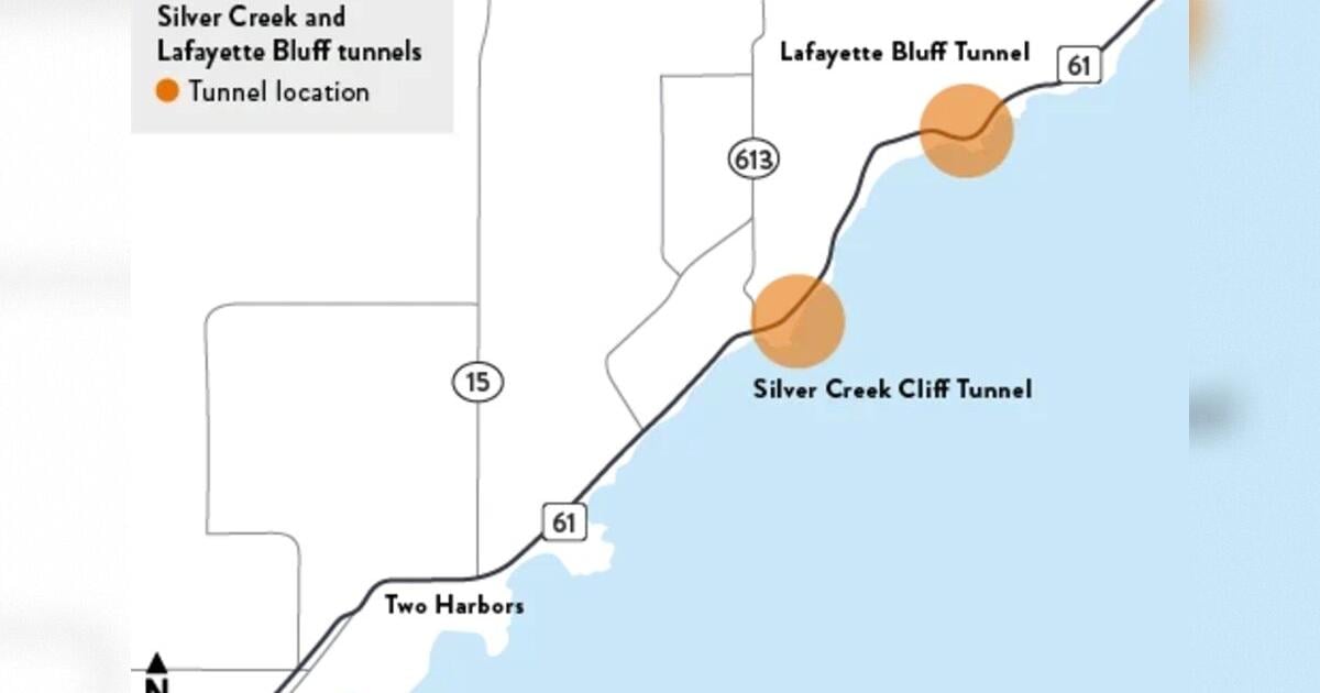 Highway 61 tunnel work in Lake County resuming