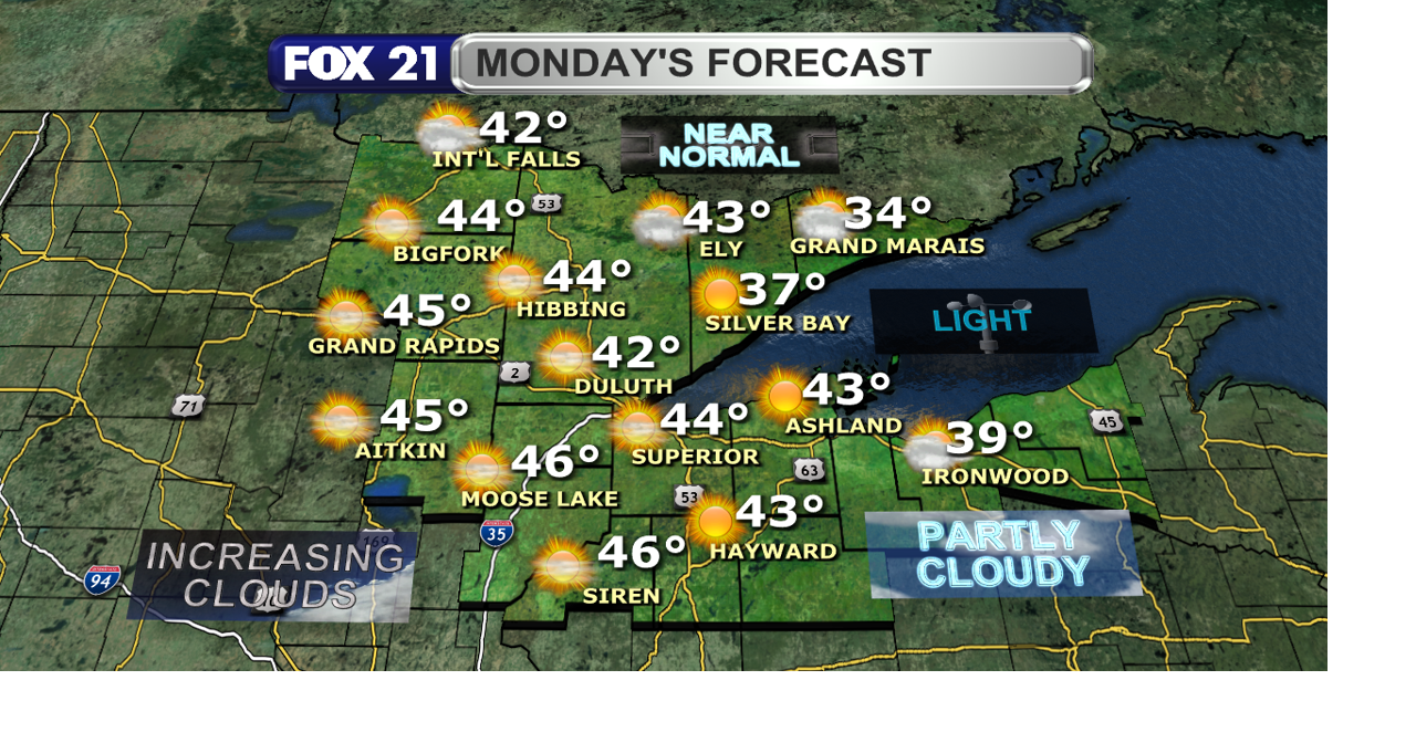 Seasonal early spring weather this week with shower chances Monday ...