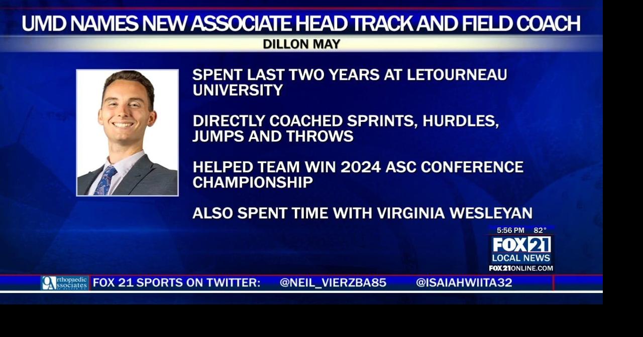 UMD names Dillon May as new associate head track and field coach