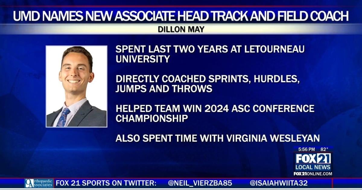 UMD names Dillon May as new associate head track and field coach