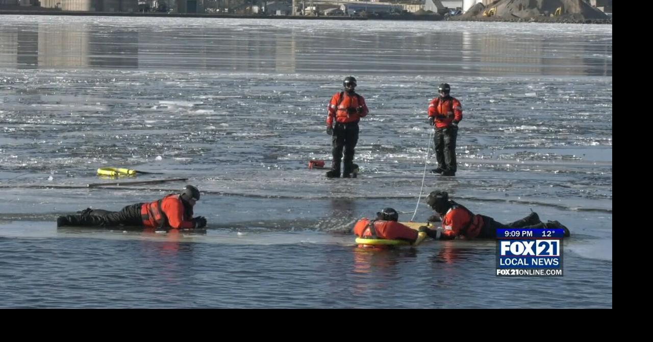 Coast Guard Trains For Ice Rescues, Warns Anglers To Stay Away From ...