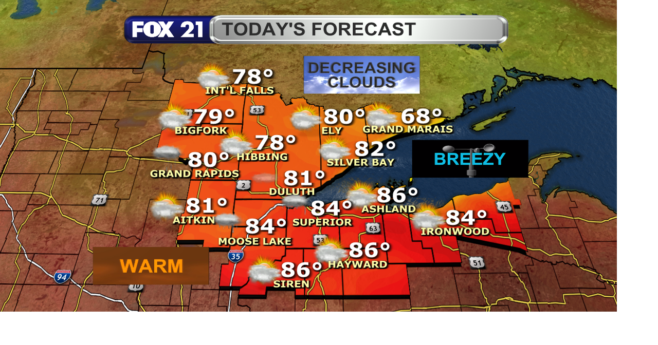 Early clouds and fog before sunny and warmer weather this afternoon