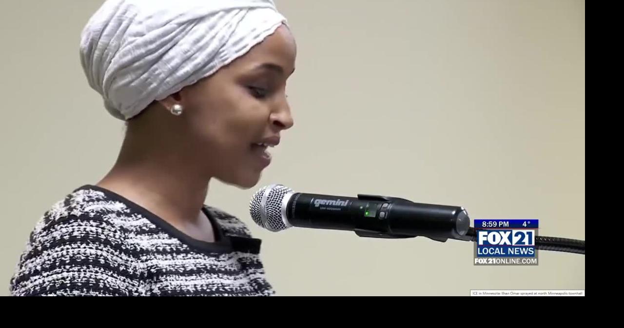 Man sprays unknown substance on Rep. Ilhan Omar and is tackled at ...