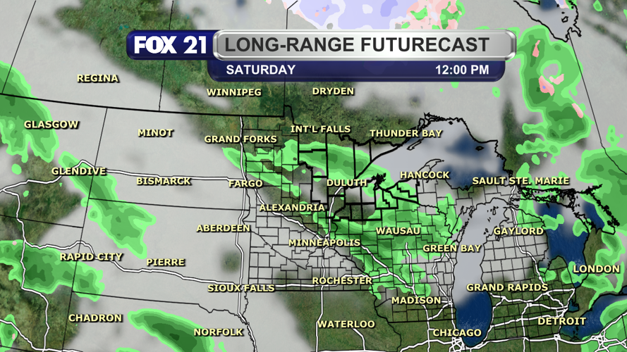 Cool & breezy with scattered showers for the next couple of days ...