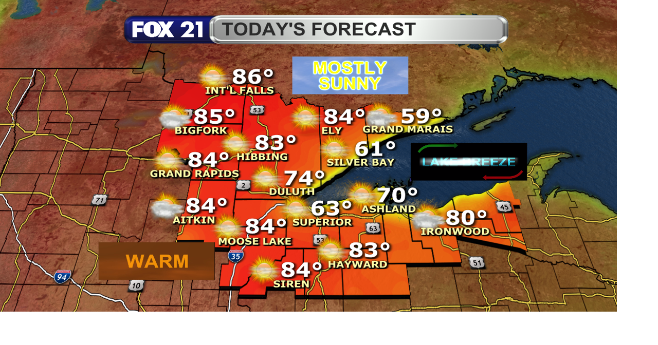 Warm as dry conditions persist until rain returns late Wednesday