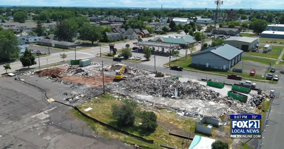 Superior hotel gets demolished months after fire gutted the building