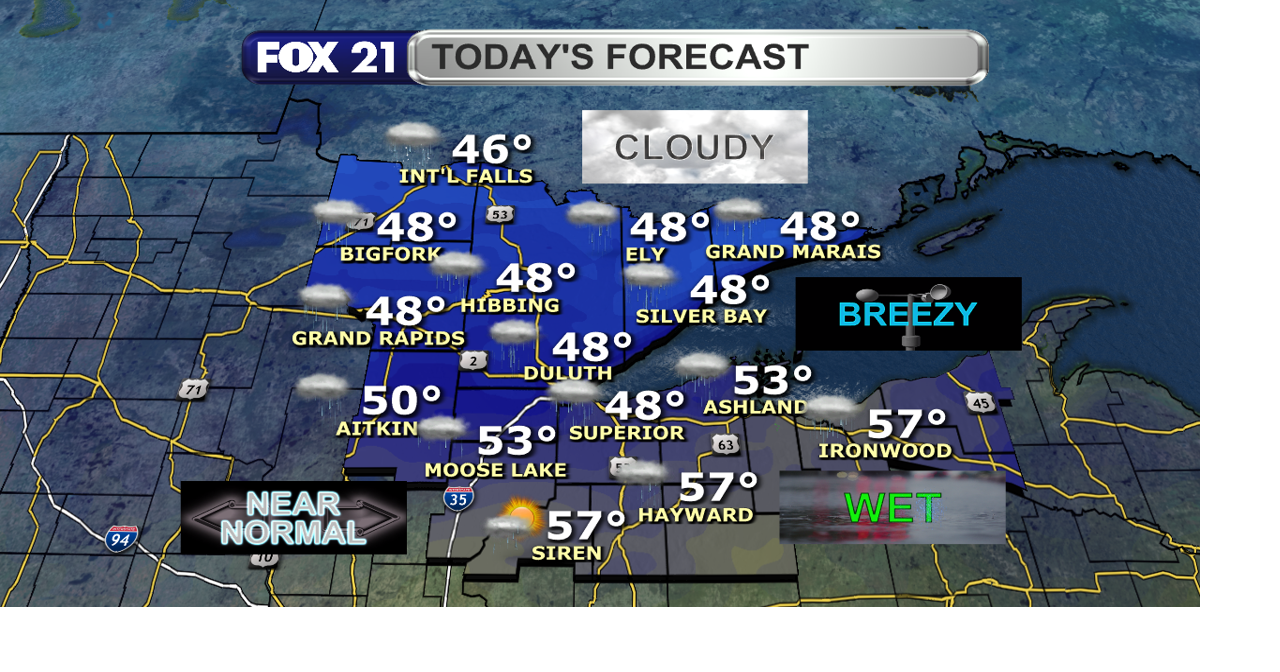 A rainy Tuesday with more showers and storms Wednesday as temperatures warm