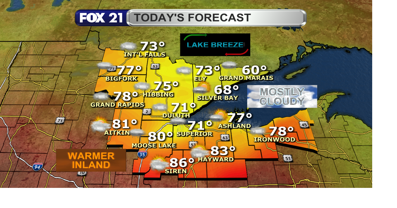 Warmth persist over coming days with rain returning by Labor Day
