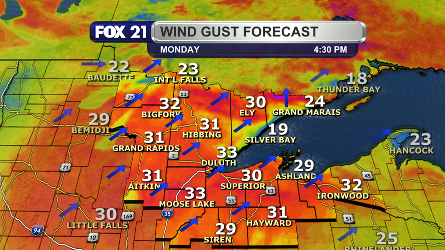 Fire danger concerns increase with dry and breezy conditions Monday ...