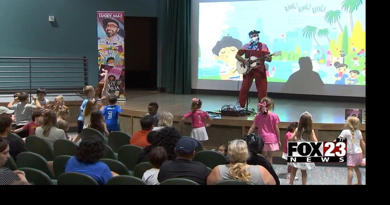 Grammy Award-winning musician Lucky Diaz performs at Hardesty Library for Summer Reading Program