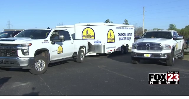Video: Oklahoma volunteers heading to Little Rock to help with disaster relief