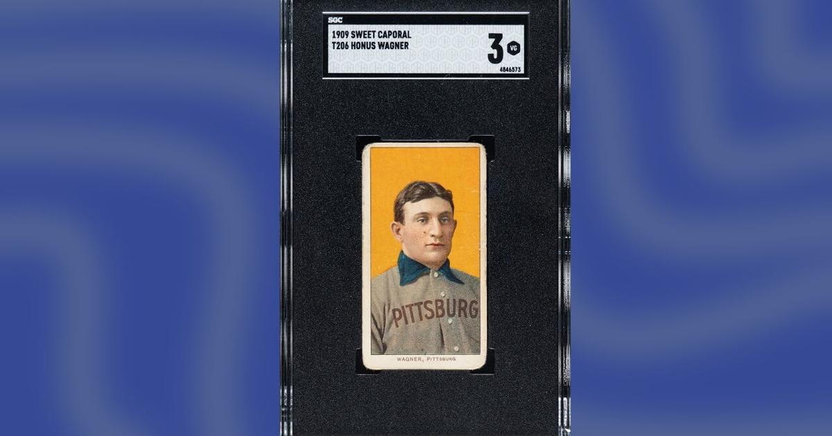 Record breaker: T206 Honus Wagner baseball card sells for $6.606M