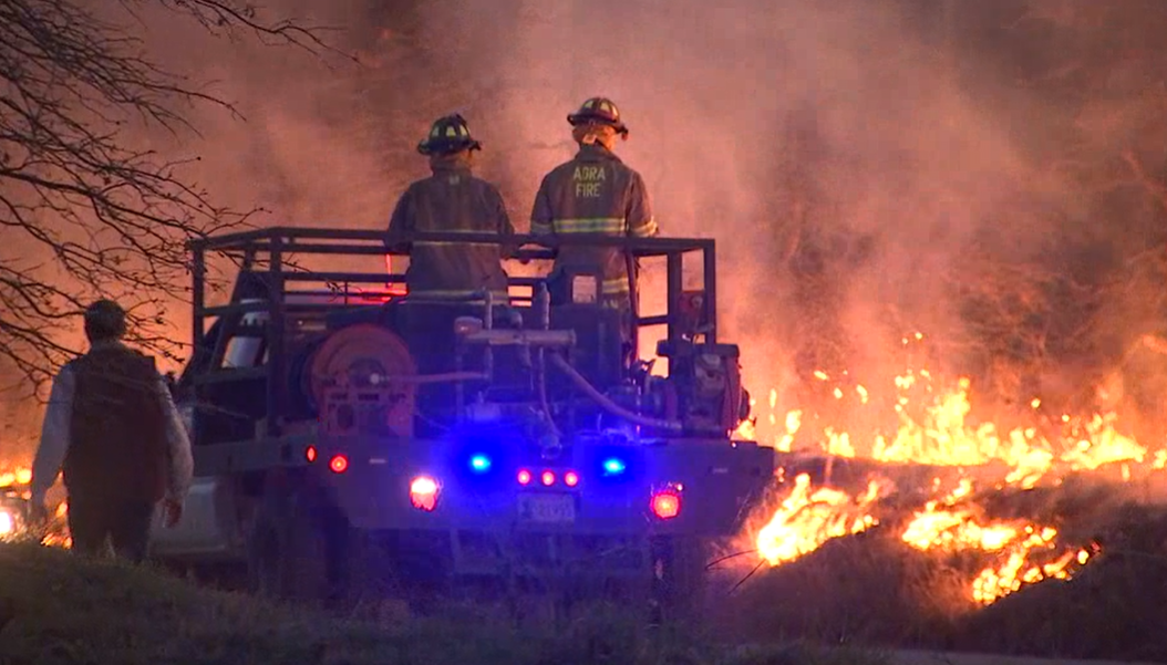 Photos: Multiple Crews Battle Grass Fire Near Mannford | | Fox23.com