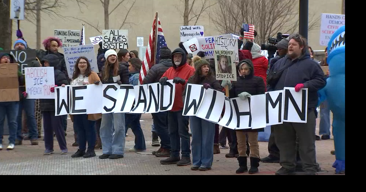 Tulsans protest actions of ICE in Minneapolis