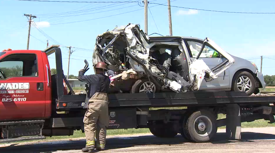 Photos Four children hospitalized in Highway 69 crash near Pryor