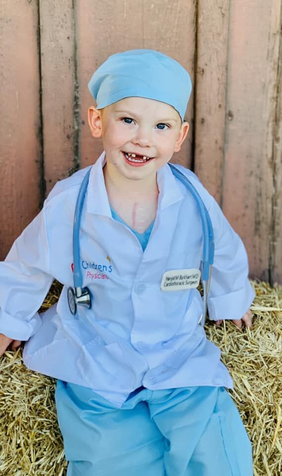 Children's dress shop up doctor's outfit