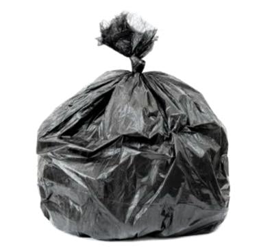 Use clear bags to remove yard waste