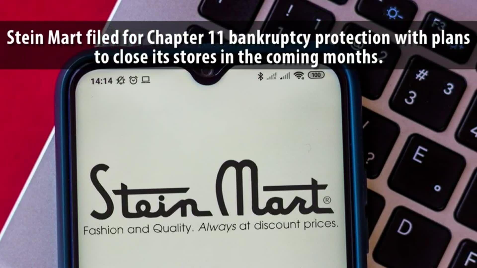 Stein Mart files for bankruptcy; to close nearly 300 stores