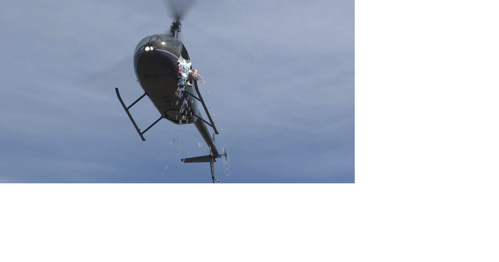 Owasso church hosts helicopter egg drop News