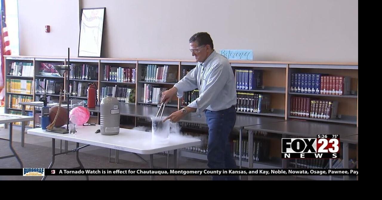 Video: TU interim president, physics professor visit Broken Arrow High School to inspire students