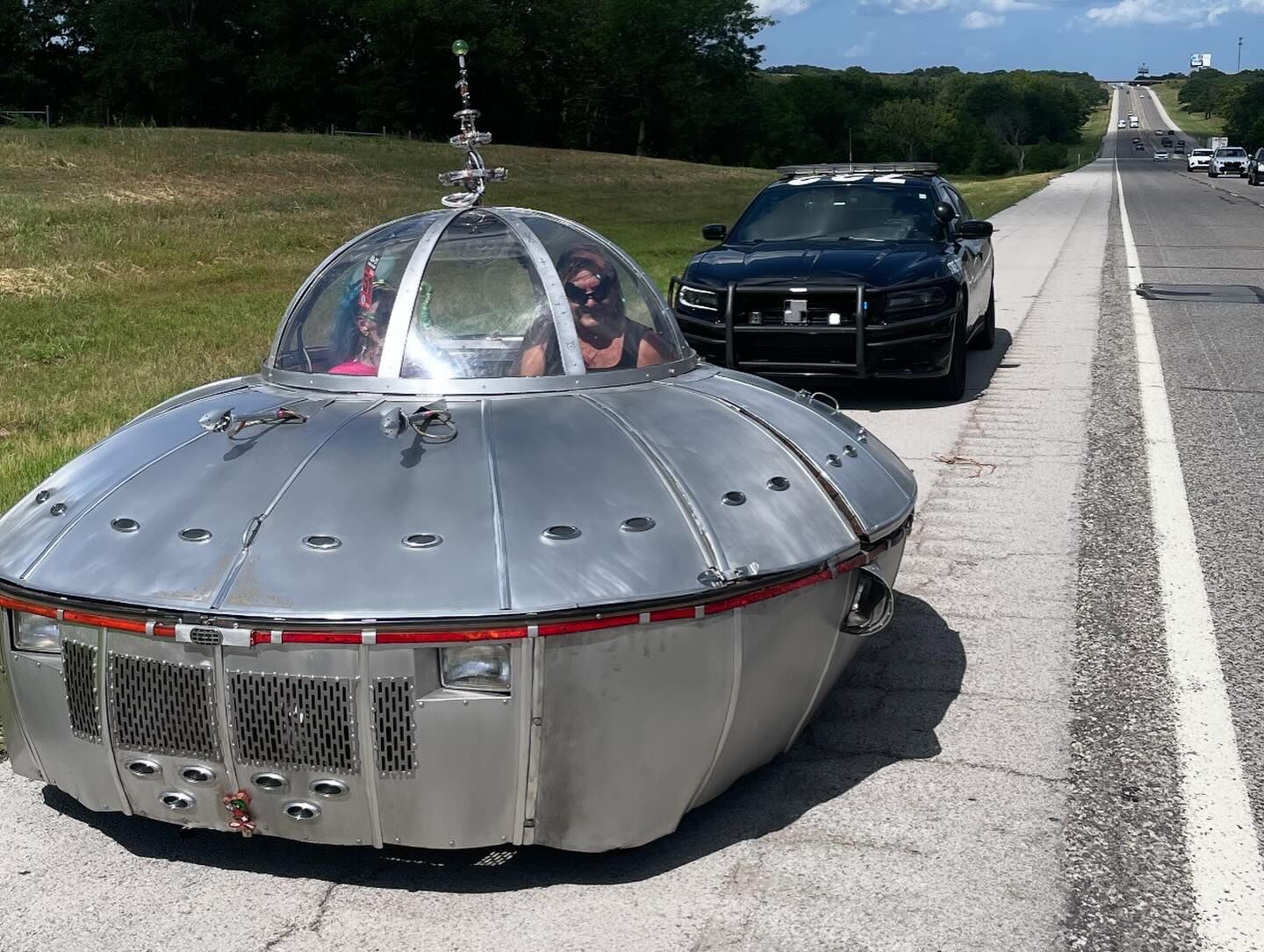 OHP pulls over 'UFO' on Turner Turnpike | News | fox23.com