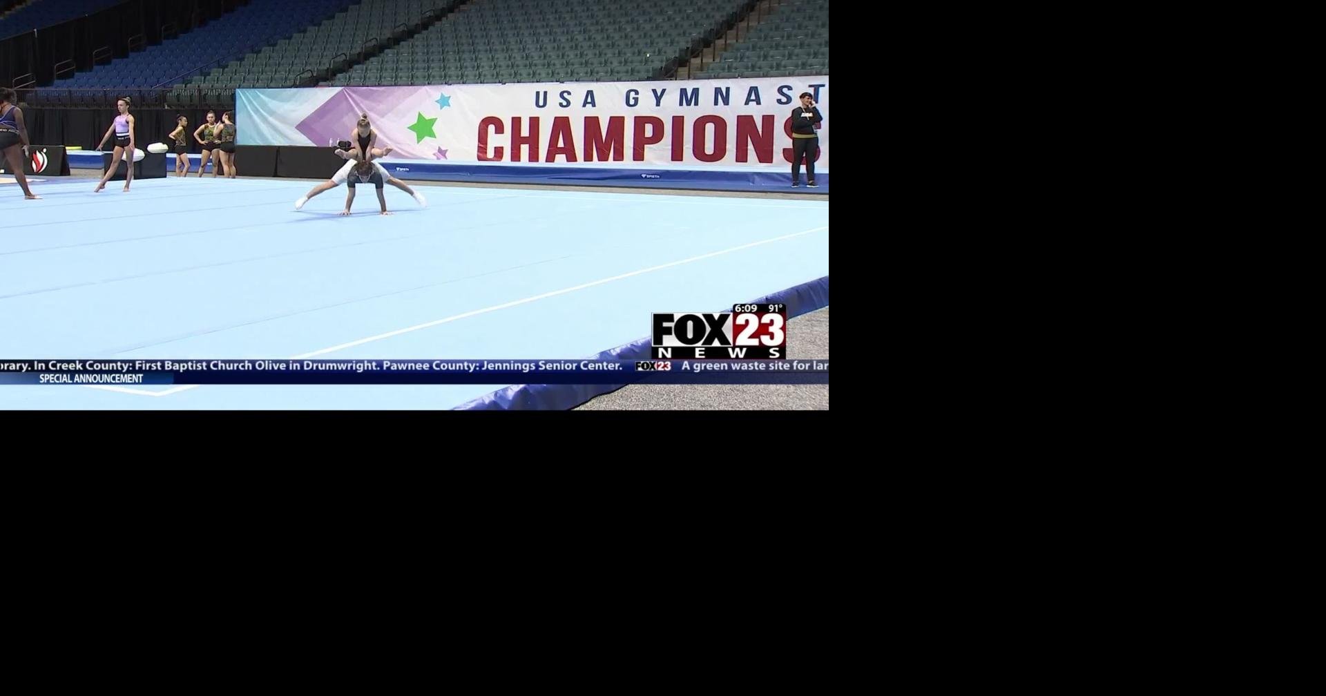 Thousands of gymnasts come to Tulsa for USA Gymnastics Championships