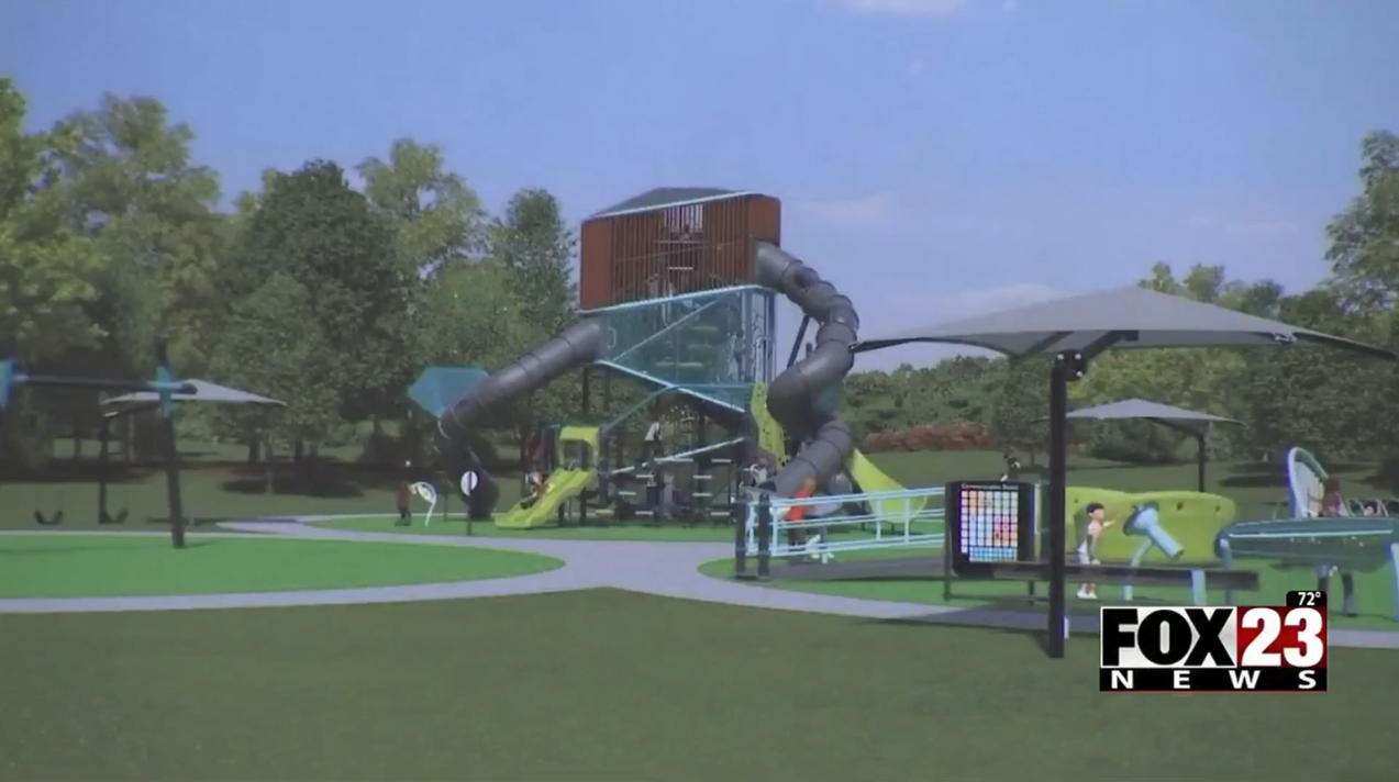 New inclusive playground opens at Hicks Park | News | fox23.com