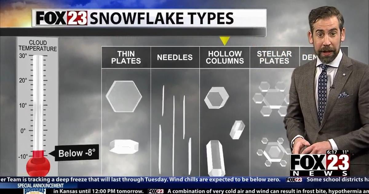 How temperature affects snowflake shapes and quality | News | fox23.com