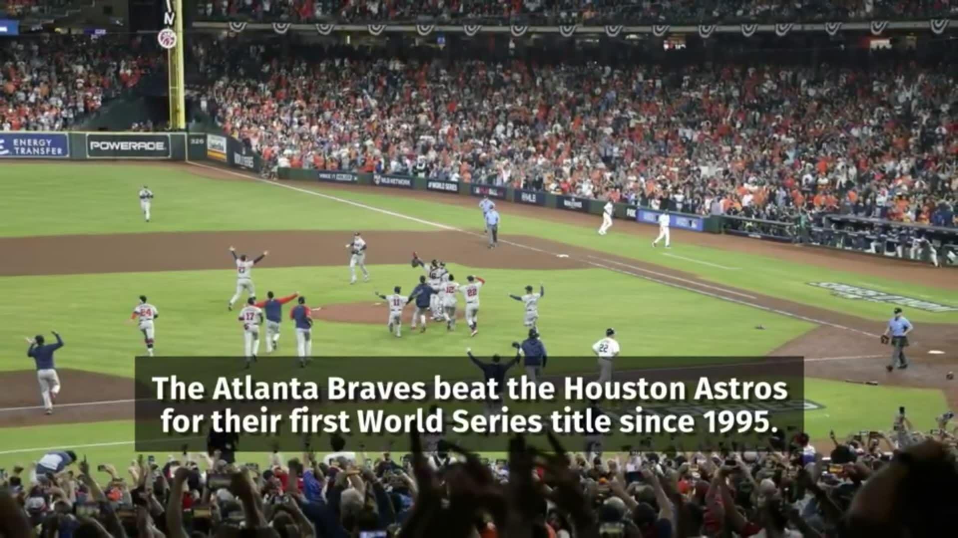 Atlanta Braves defeat Houston Astros, win 1st World Series title since 1995