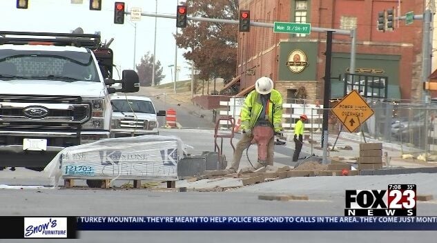 fox23.com - Bailey Coyle - Construction delays on Dewey Avenue force changes to Sapulpa holiday events, impact local businesses