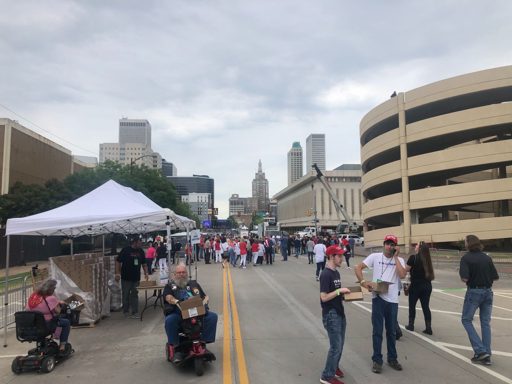 Photos: Trump Supporters, Protesters Gather In Tulsa For President ...